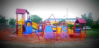 This new playground equipment has been installed on Springwood Avenue in Asbury Park. COASTER photo.