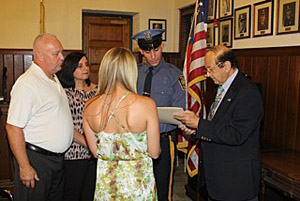 Dowling being sworn in