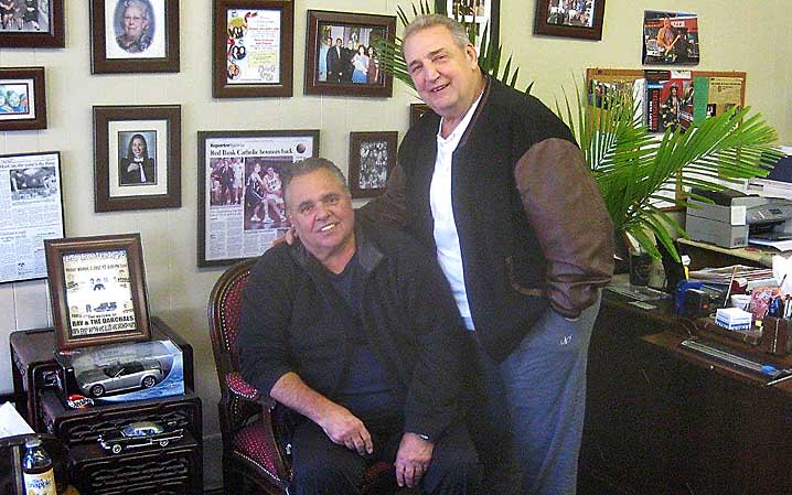 Ray Dahrouge and Sam Siciliano. Coaster photo.