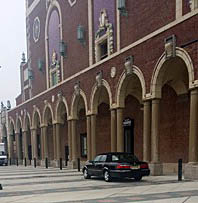 Asbury Park Mayor Myra Campbell parked her car on the sidewalk in front of Convention Hall recently.