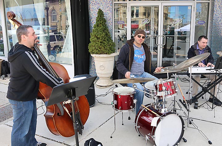 The band, Deflet, was performing on Cookman Avenue in Asbury Park during the annual Restaurant Tour Sun., April 27.