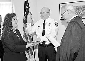 Coaster Photo: Capt. Anthony Salerno was sworn in as the Asbury Park deputy police chief during a ceremony last week.