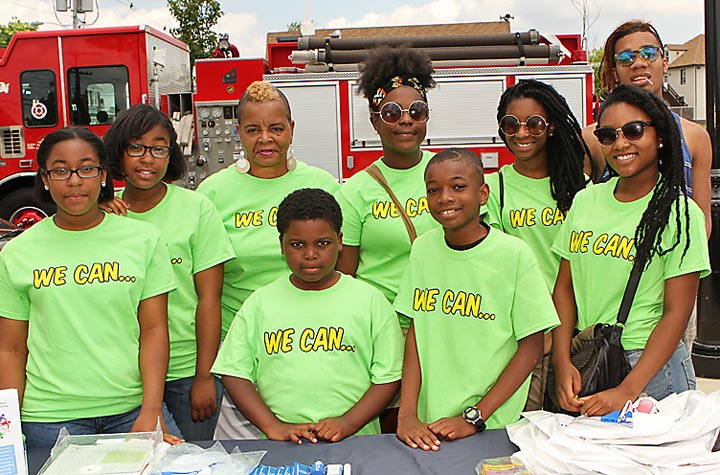 This group of local youngsters from Youth Time to Shine were at the Super Safe Summer event at Springwood Park in Asbury Park. At the event the “We Can” campaign was launched which supports anti-drug efforts in the city.