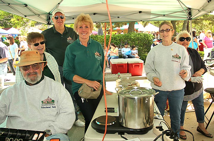 Volunteering at the refreshment stand at the flea market in Ocean Grove Sat., May 31 were Lou Mitchell, M. Ayres, Fred Ohleth, Linda Conselysa, Jean Mitchell and Susan Taylor.