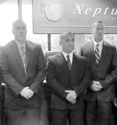 New Neptune police officers are Christopher Monahan, Angel Marerro and Christopher Wilson.