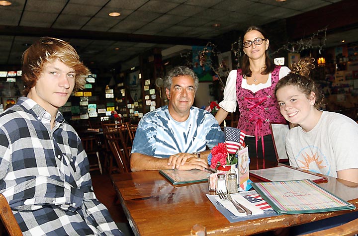 At Schneider’s restaurant in Avon Ioana Ruiz waited on Jack, Grace and Todd Goodman, all of Ocean Grove.