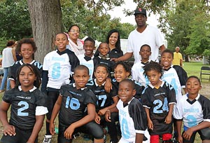 Marc Ellington, Laquella Johnson, Wall & Mina Wilson, with the youngsters of Asbury Park Pop Warner - Yes, they should. A lot of people look up to professional athletes. They represent a lot more then just playing. They need to be held to a higher standard. Kids see these things on TV and they don’t know if it’s okay or not.