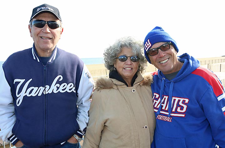 Taking a walk on the Belmar boardwalk were Ben Contella and Carol Contella, both of Belmar and Howell Township resident Phil Sanfilippo.