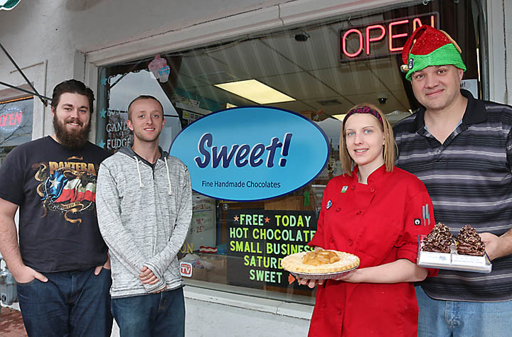 Pictured at Sweet were Eric Jones, Oliver Parsons and Cali and Jason Lowe.