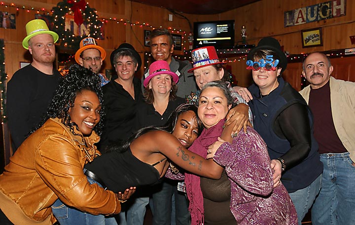 This group was at Georgie’s Tavern in Asbury Park on New Year’s Eve.