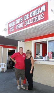 Coaster Photo - Pete and JoAnn Becker operate Four Boys Ice Cream in Bradley Beach.