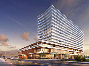 1101 Ocean, the former Esperanaza, will be a landmark mixed-use hotel/condomin-ium/retail project designed by New York's Handel Architects and will be one of the tallest buildings along the Jersey Shore.