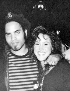 Lenny Kravitz and Susan Mansfield are pictured at the Green Parrot,  a popular nightclub on Route 33 in Neptune, during the 1980s.