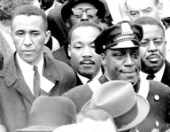 Rev. Gil  Caldwell (left) of Asbury Park is pictured with Martin Luther King Jr. at a civil rights event.
