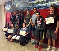 Some of the winners of Le Grand Concours French contest.