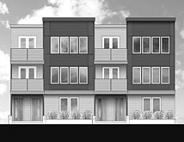 This is a sketch of the proposed townhouse project on Springwood Avenue in Asbury Park.