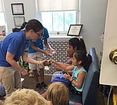 The Bradley Beach Public Library offers a variety of activities throughout the year for young and old alike. Here youngsters were up and close personal with reptiles.