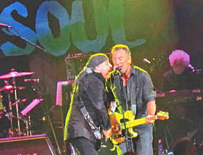 Steve Van Zandt and Bruce Springsteen playing at the Paramount Theatre in Asbury Park Sat., April 22 during the Asbury Park Music and Film Festival. Coaster Photos by Travis Steadman