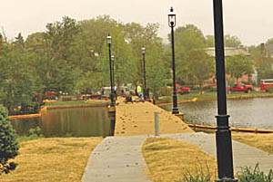 Coaster Photo - The footbridge over Sunset Lake in Asbury Park is scheduled to open in a few weeks.