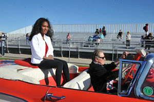 Coaster Photo by Chanta Jackson - Local residents turned out to see Olympian Ajee Wilson, who went to school in Neptune, during a special event honoring her Saturday.